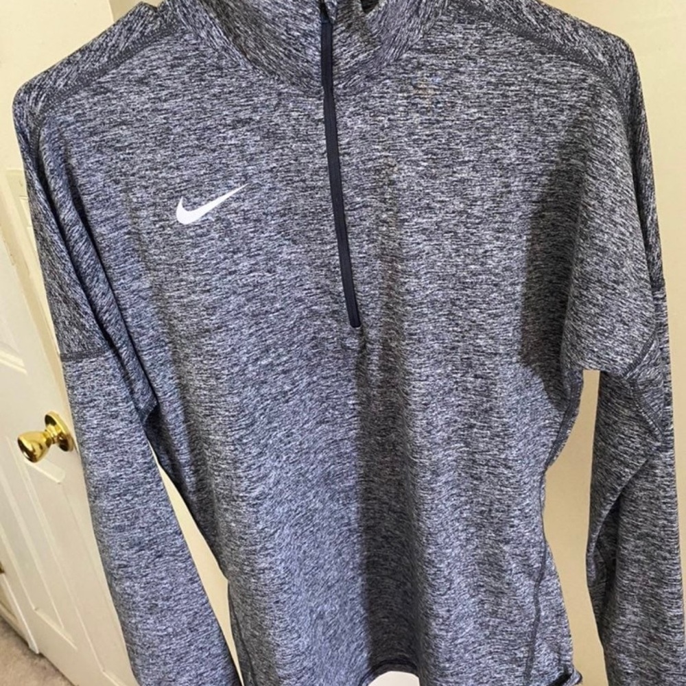 Nike Gray Quarter-Zip Pullover